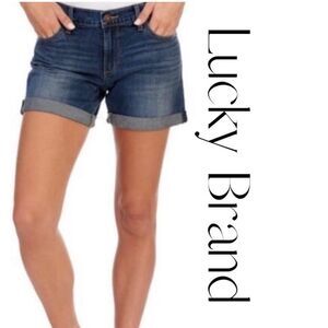Lucky Brand Roll Up Denim Shorts Sz 2/26